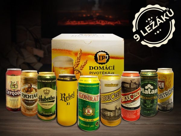 Domácí pivotéka Pivo v plechu - 9 ležáků 11°-12° 9 x 0